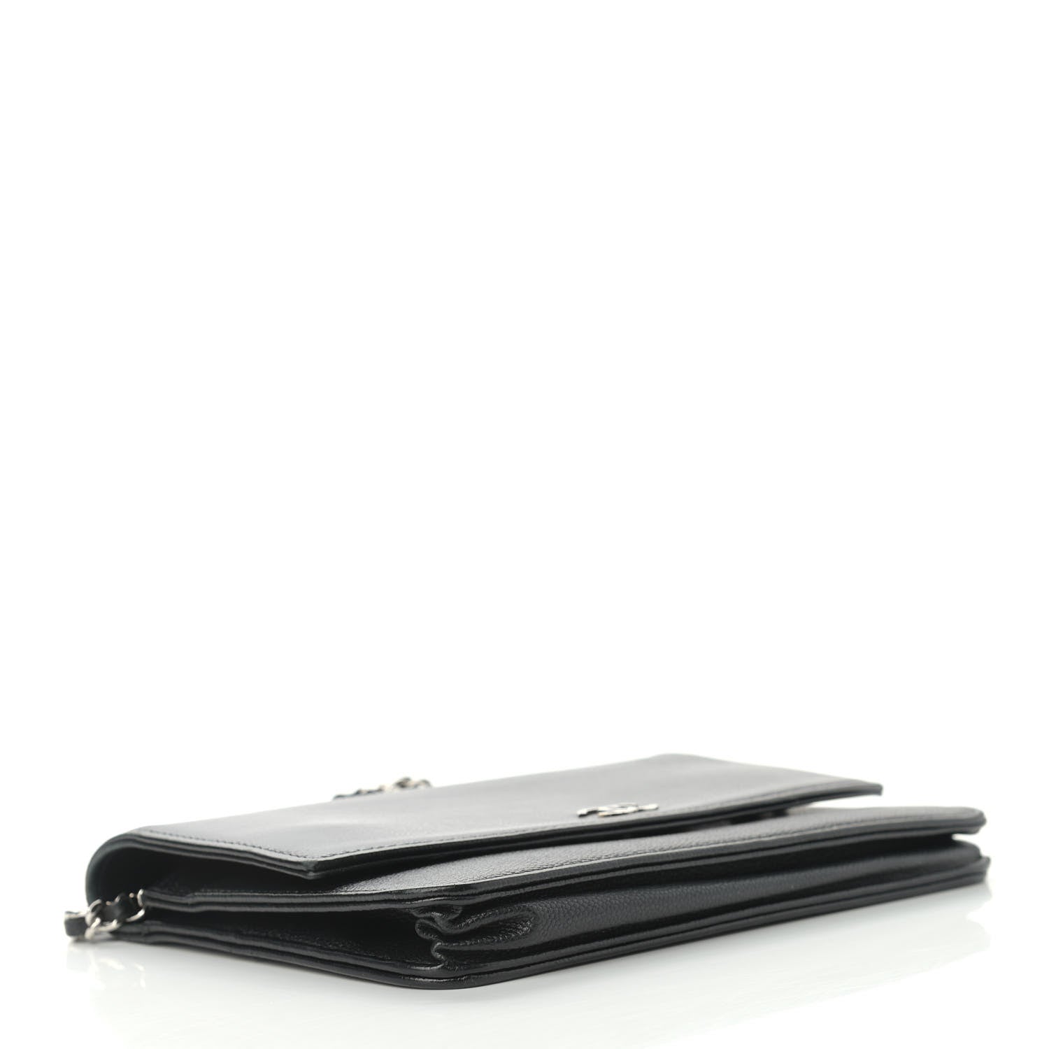 Chanel Caviar Sevruga Wallet On Chain WOC Black 4 of 12