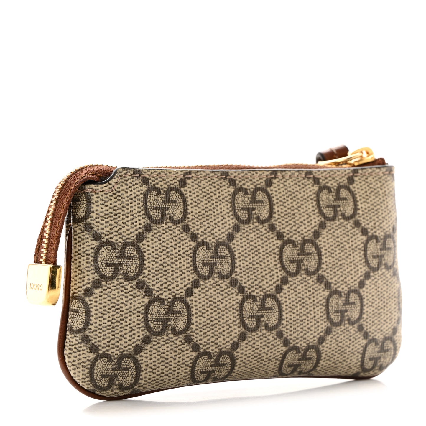 GG Supreme Monogram Key Case Brown
