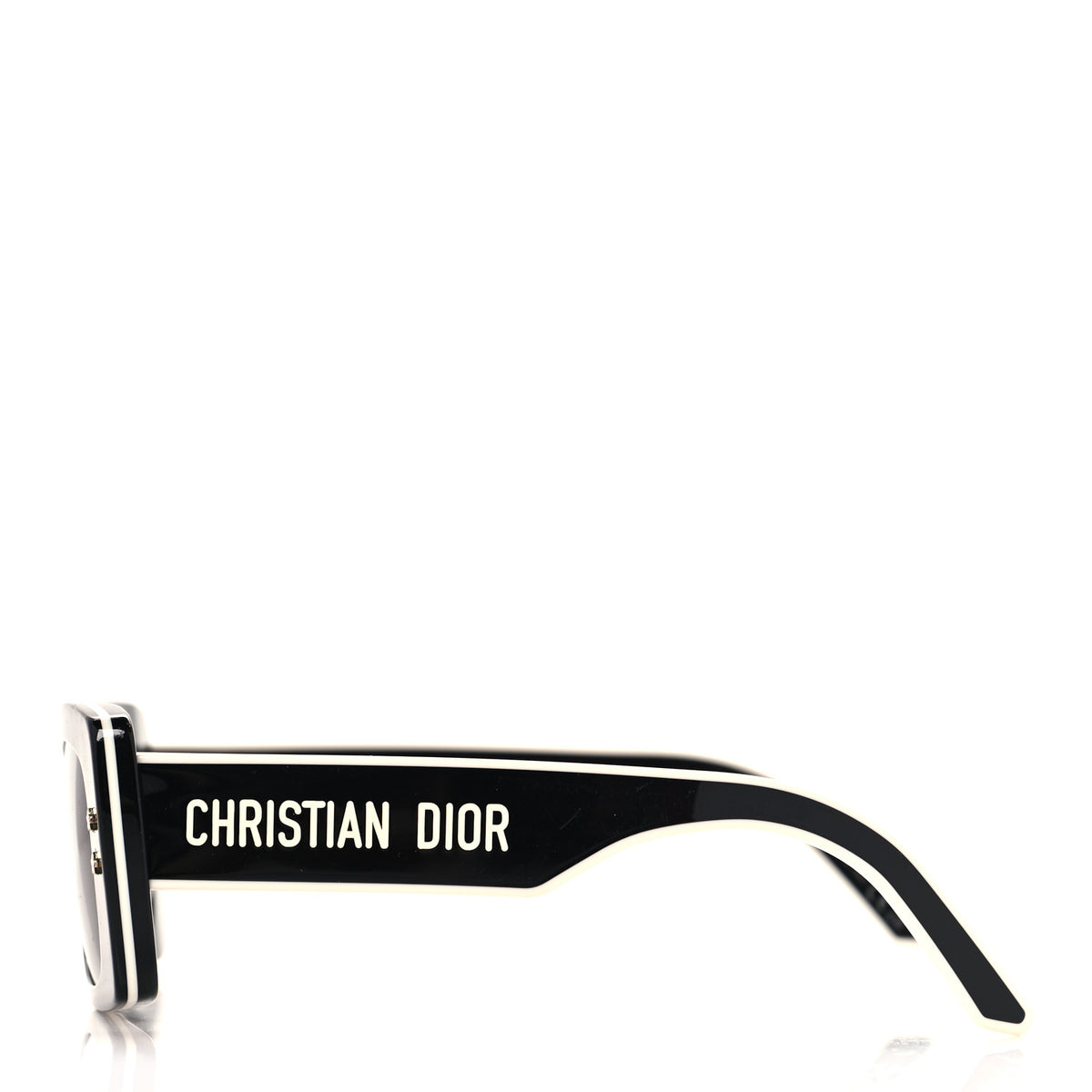 Diorpacific S1U Square Sunglasses Black White