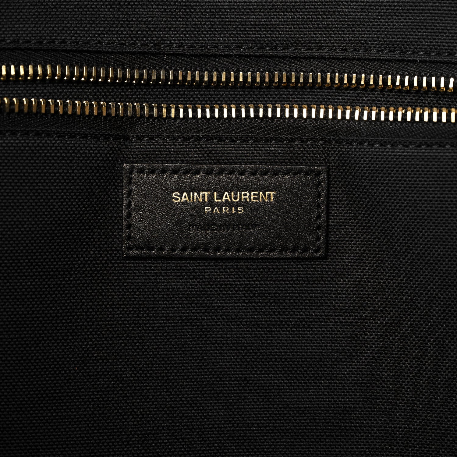 Saint Laurent Embroidered Cotton Linen Rive Gauche Noe Tote Natural Black 6 of 10