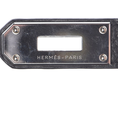 Hermes Taurillon Clemence Shoulder Kelly 40 Black 25 of 33