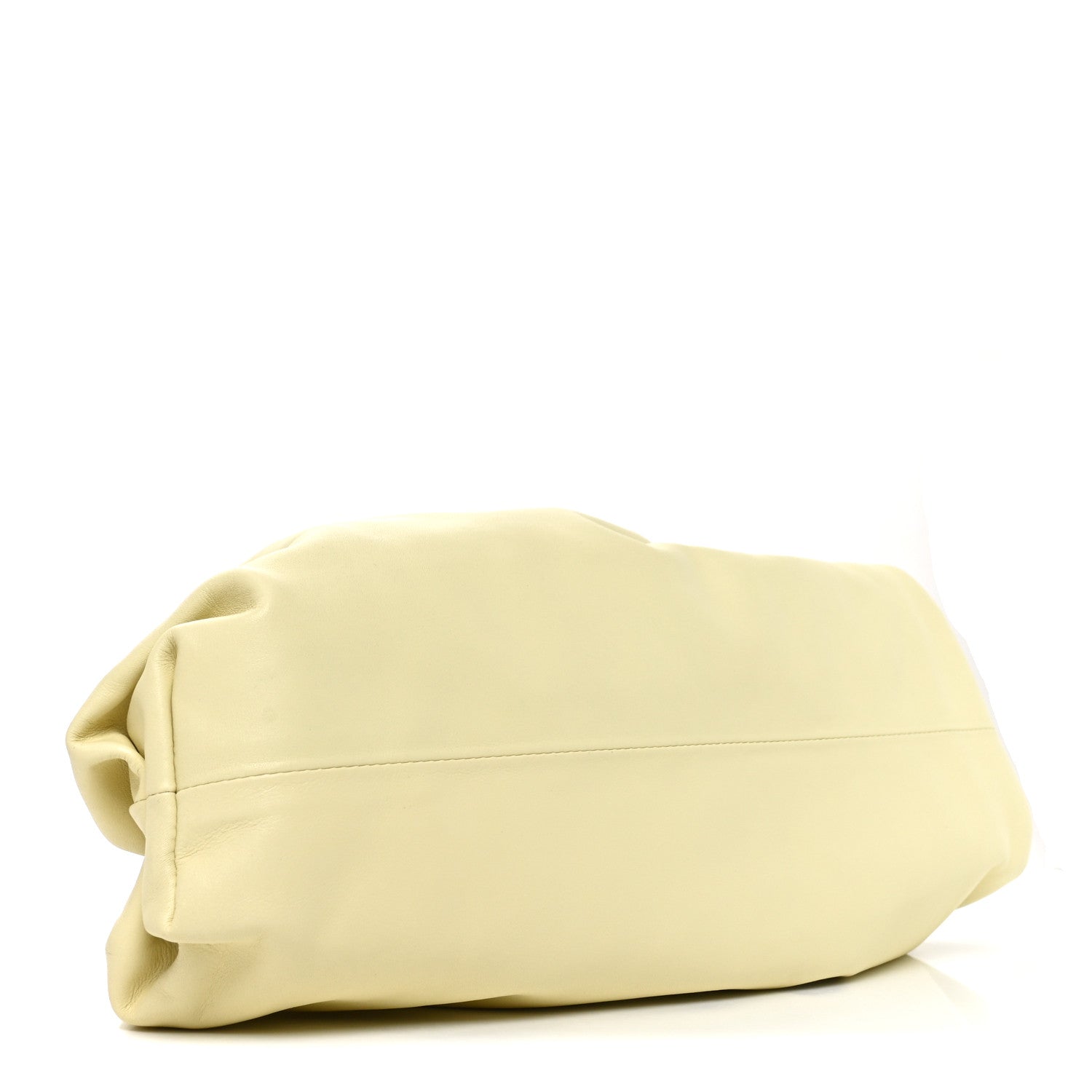 Bottega Veneta Smooth Butter Calf The Pouch Oversized Clutch Ice Cream 4 of 11