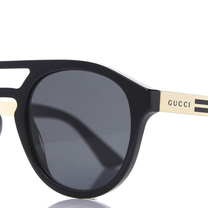 Gucci Acetate Mens Sunglasses GG0689S Black Gold 5 of 9