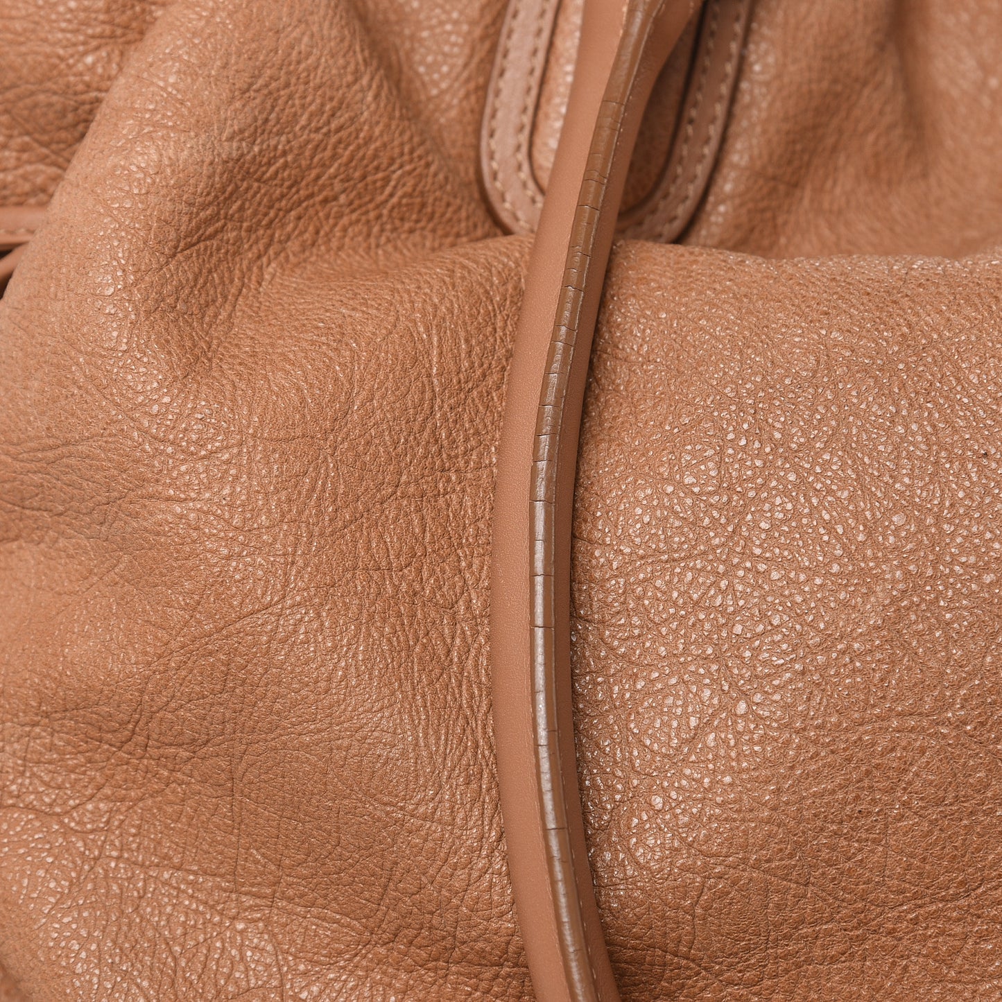 Calfskin CC Shoulder Bag Dark Beige