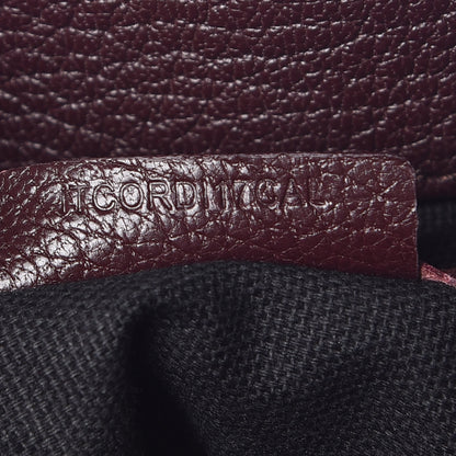 Burberry Goatskin Vintage Check Small Banner Tote Deep Claret 10 of 11