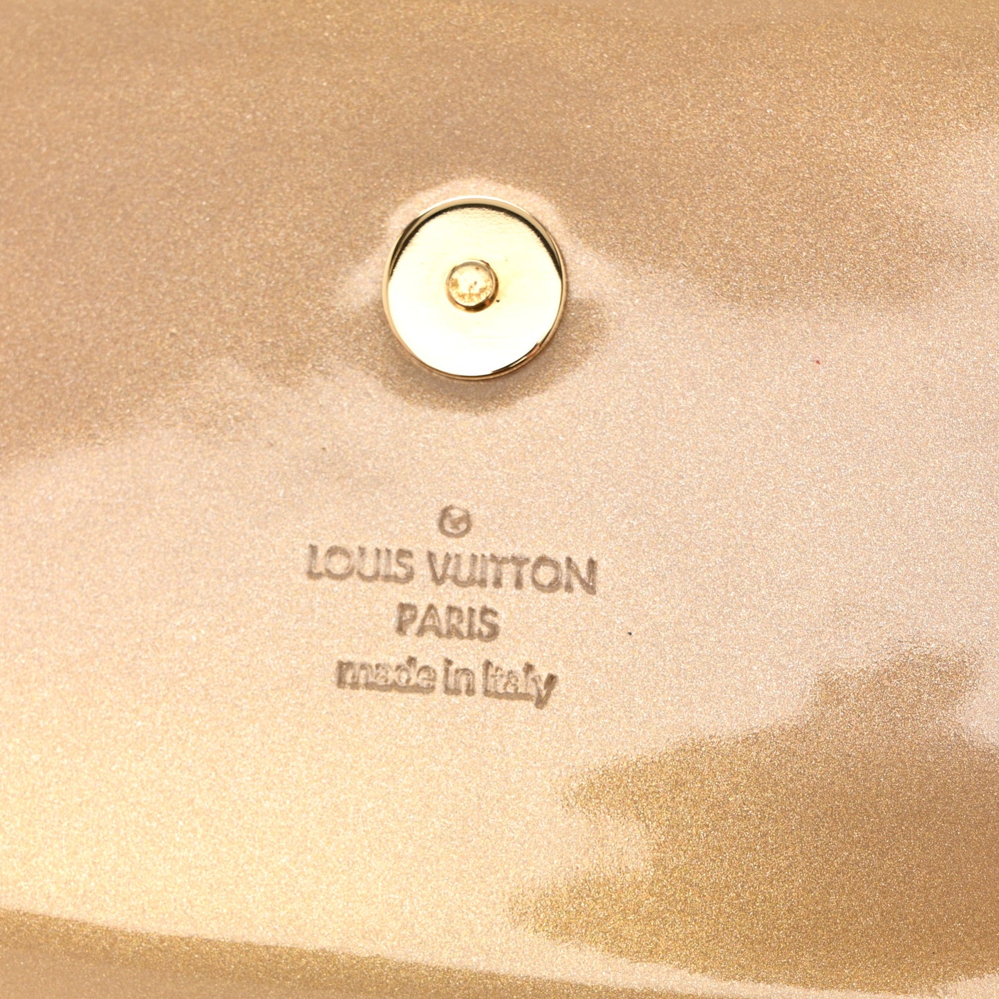 Patent Sobe Clutch Beige Poudre