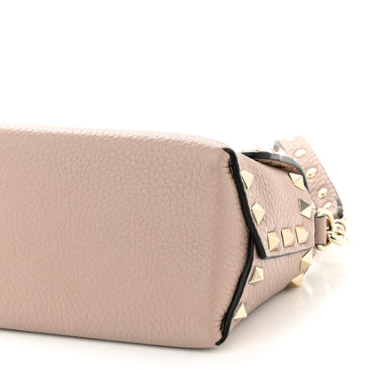 Valentino Garavani Pebbled Calfskin Mini Rockstud Crossbody Bag Poudre 9 of 9