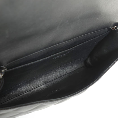 Chanel Lambskin Quilted Clutch With Chain Flap Black 6 of 8