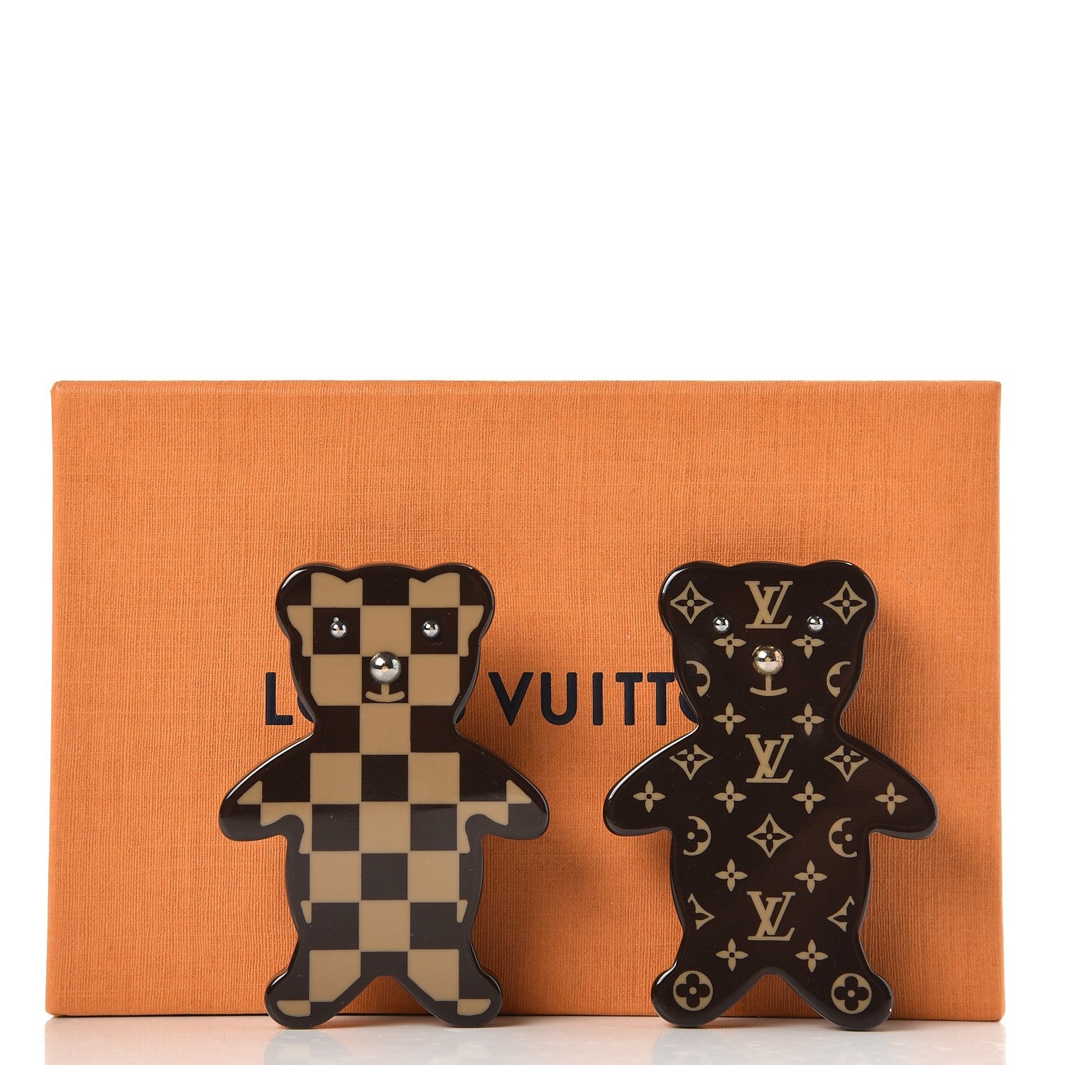 Louis Vuitton Teddy Bear Nonours Pin Brooch Set 5 of 5