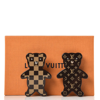 Louis Vuitton Teddy Bear Nonours Pin Brooch Set 5 of 5
