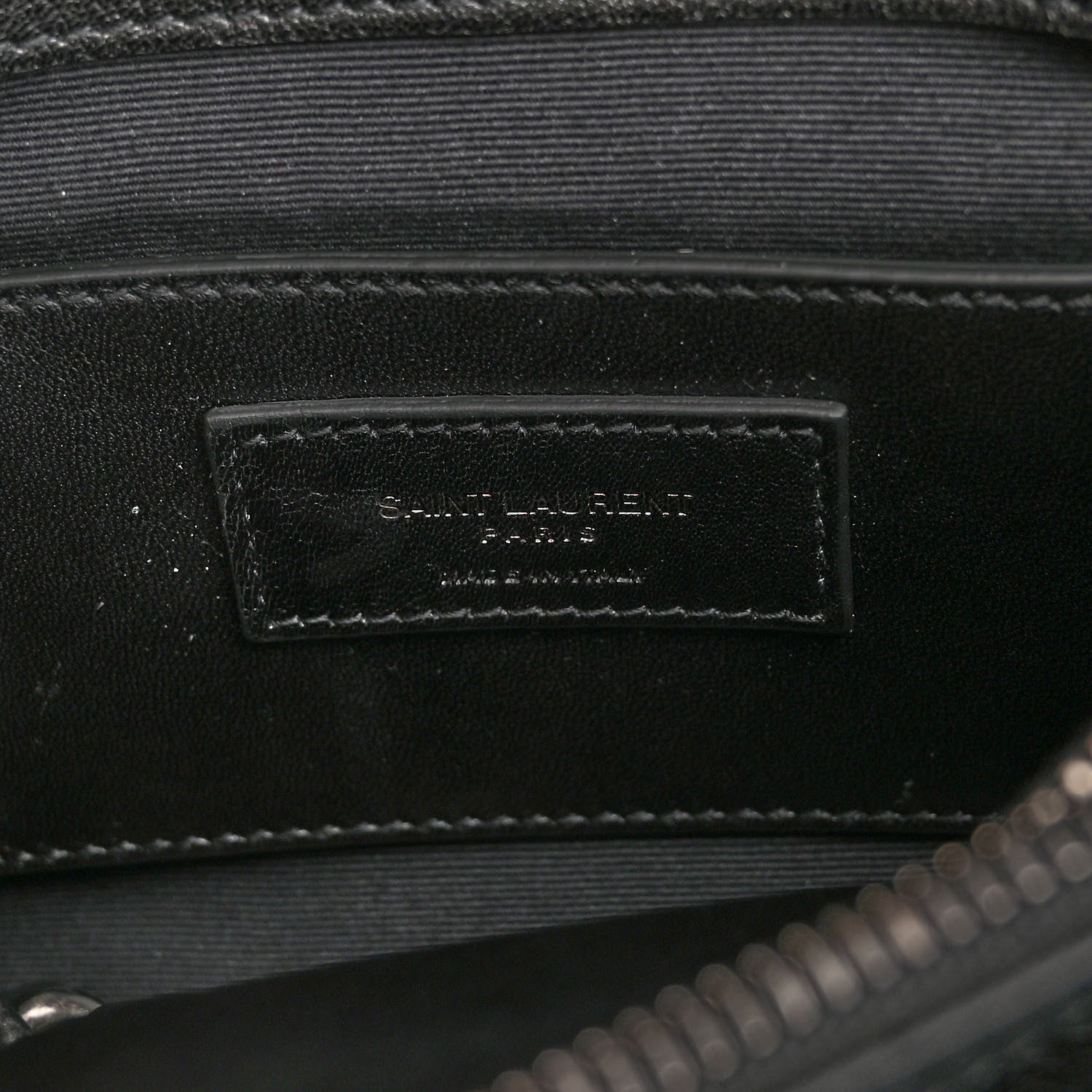 Saint Laurent Sheepskin Matelasse Chevron Monogram Medium Pins College Bag Black 6 of 11