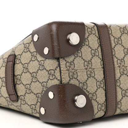 Gucci GG Supreme Monogram Small Tote Bag Beige Ebony 10 of 11