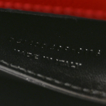 Saint Laurent Grain De Poudre Classic Monogram Kate Clutch New Red 8 of 13
