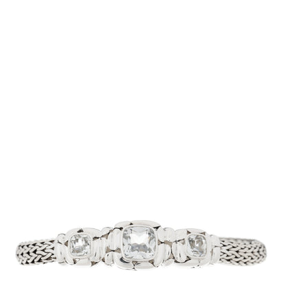 John Hardy Sterling Silver White Topaz Batu Kali Bracelet 1 of 4