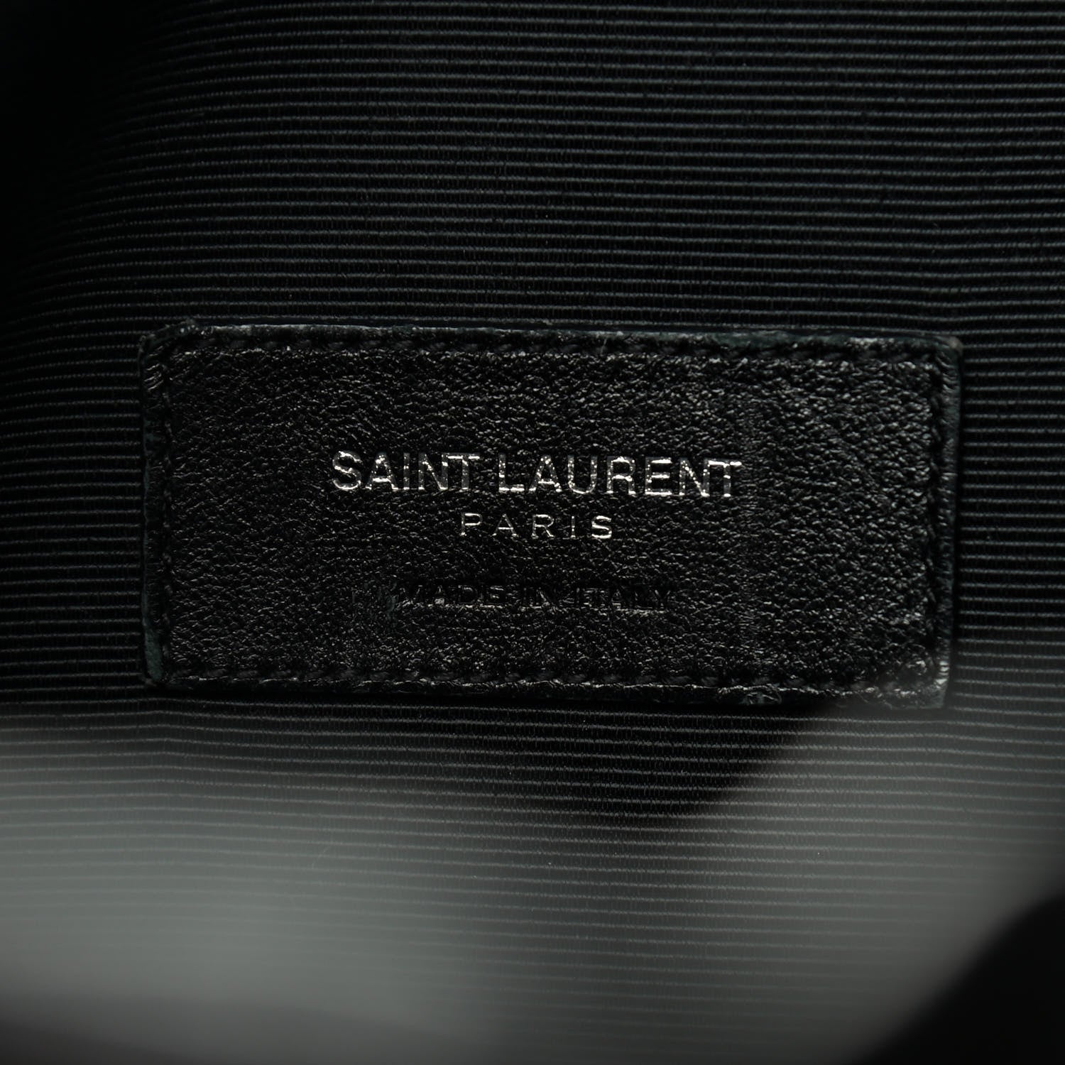 Saint Laurent Calfskin Medium Rider Bucket Bag Black 8 of 9