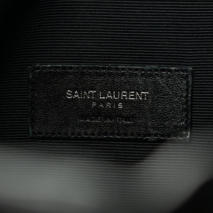 Saint Laurent Calfskin Medium Rider Bucket Bag Black 8 of 9