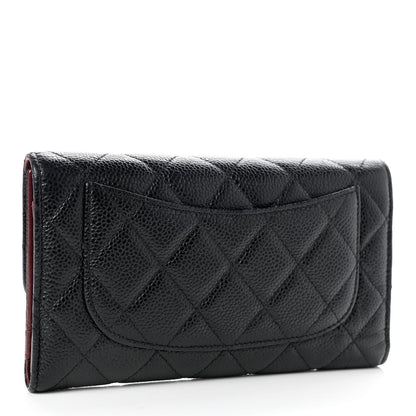 Chanel Caviar Quilted Large Flap Wallet Black 3 of 10