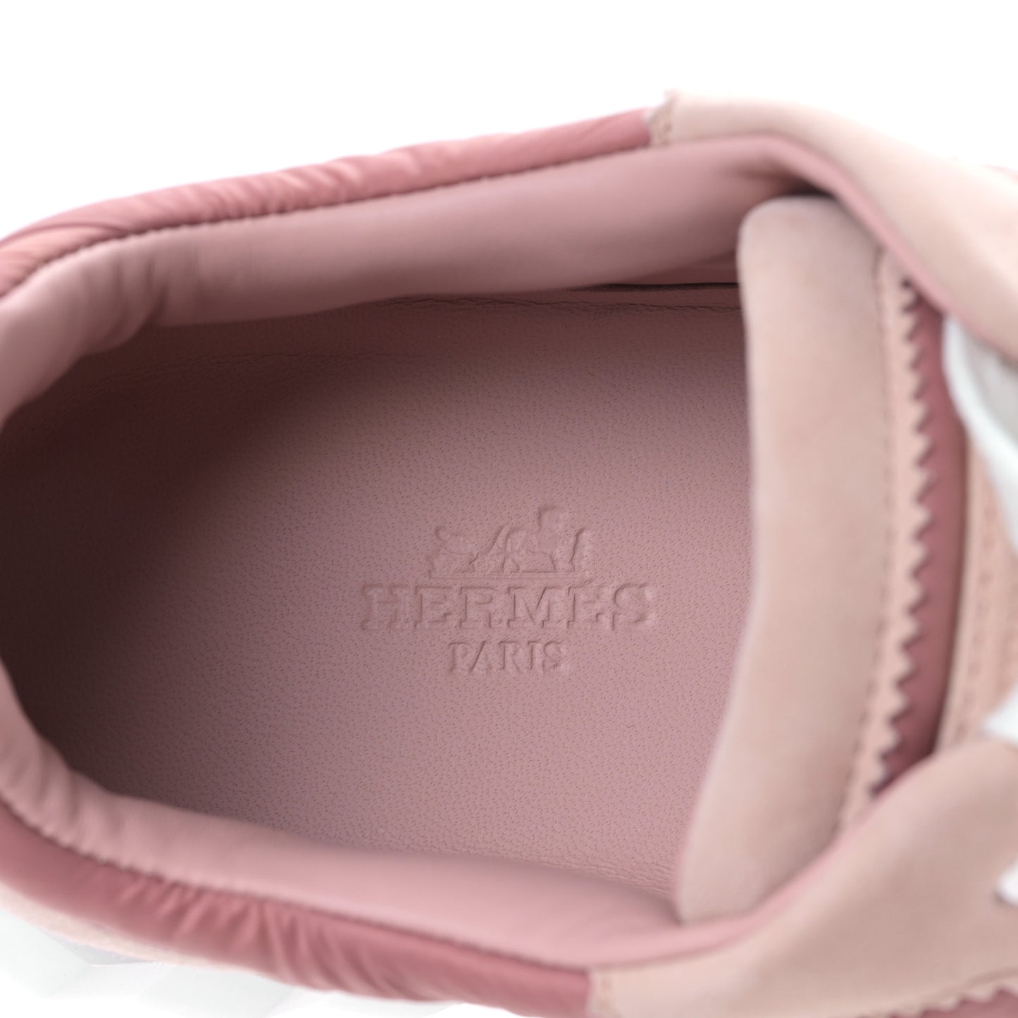 Parachute Fabric Suede Goatskin Bouncing Sneakers 40 Rose Rose Opaline