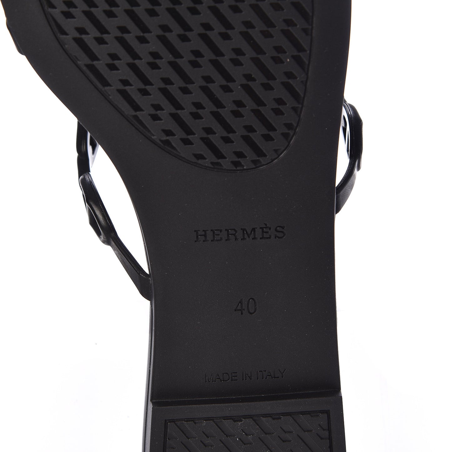Rubber Chaine d'Ancre Rivage Sandals 40 Black