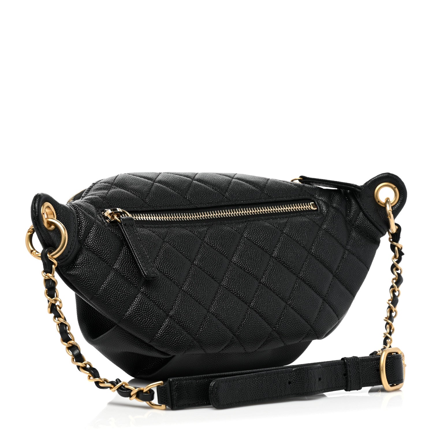 Chanel Caviar Quilted Filigree Waist Bag Black 3 of 8