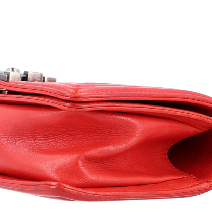 Chanel Calfskin Double Stitch Small Boy Flap Red 10 of 10