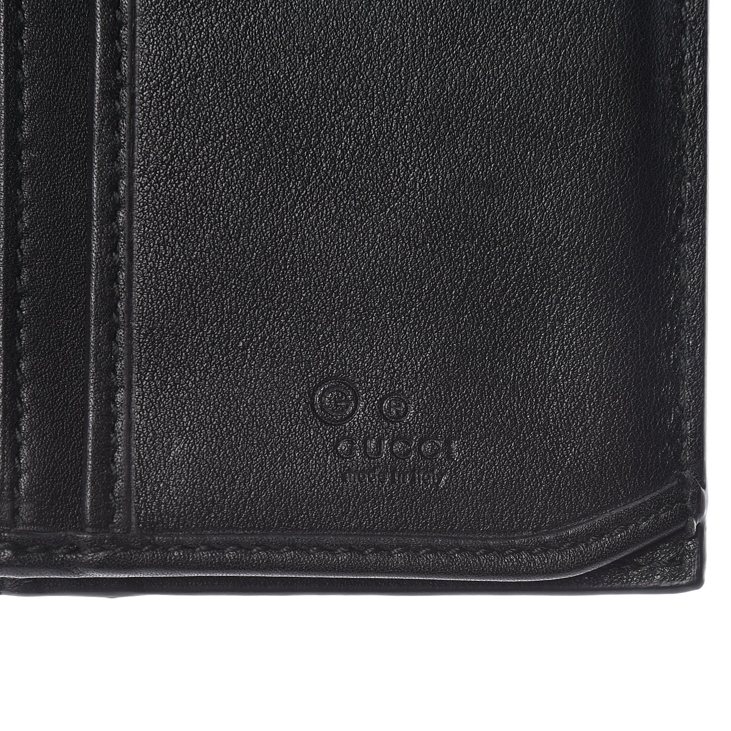Gucci Microguccissima Bi-Fold Organizer Wallet Black 6 of 7