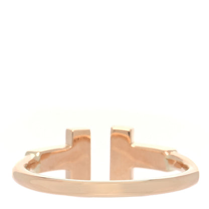 Tiffany 18K Rose Gold Diamond T Wire Ring 49 5 3 of 5