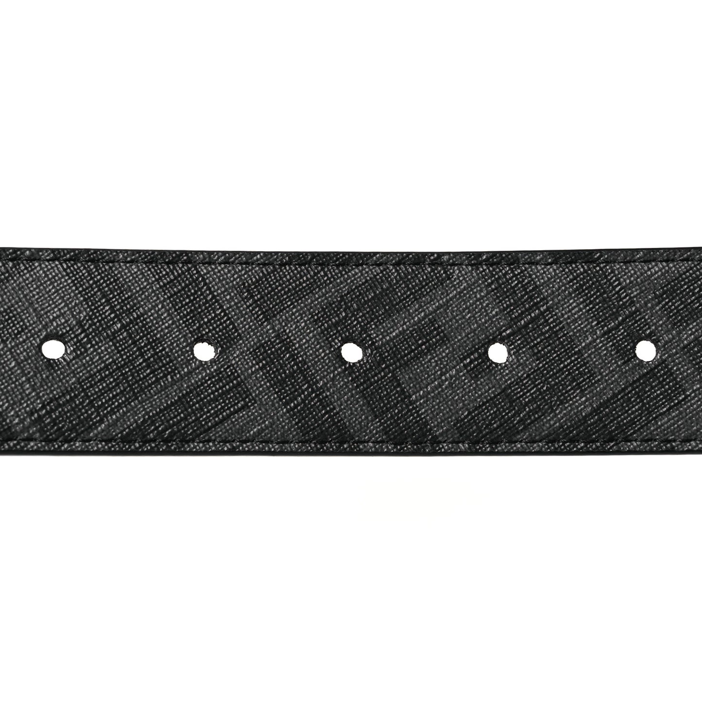 Cuoio Romano Glazed Fabric Enamel FF 1974 Reversible Belt 95 38 Black