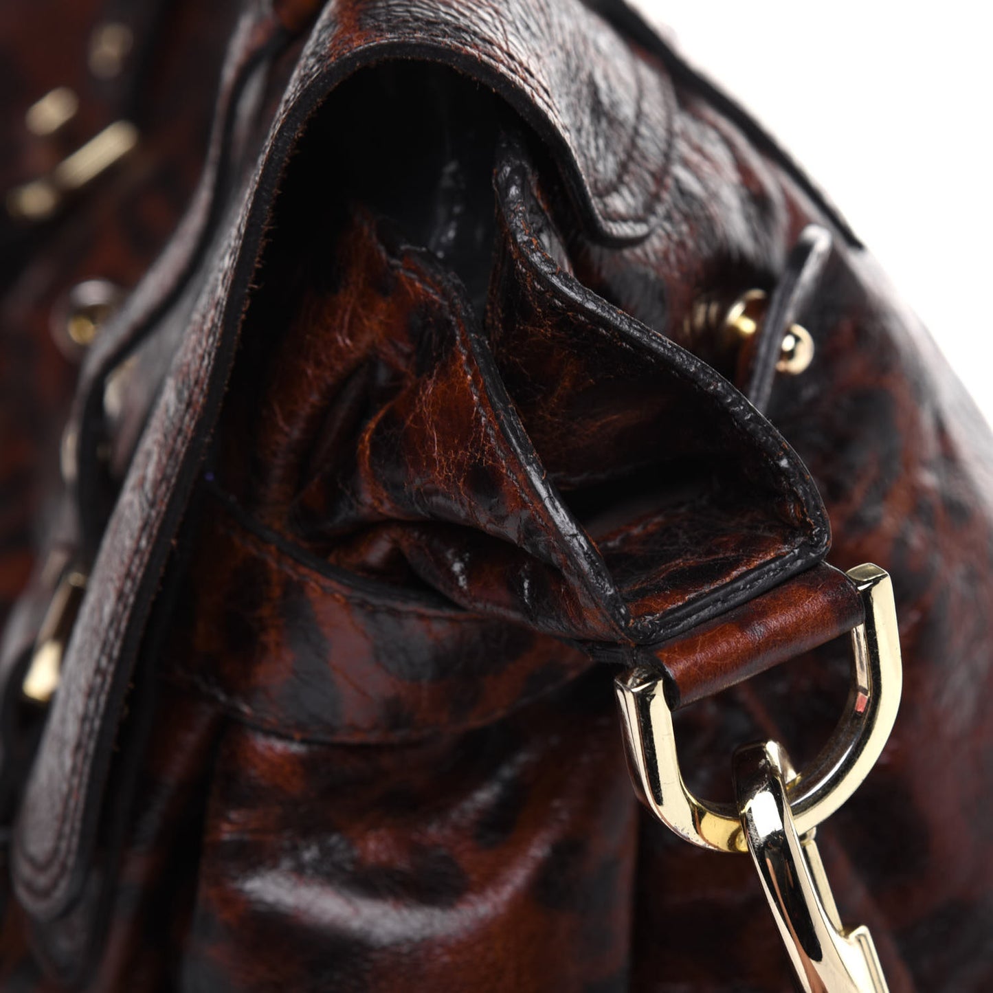 Shiny Leopard Oversized Alexa Dark Oak