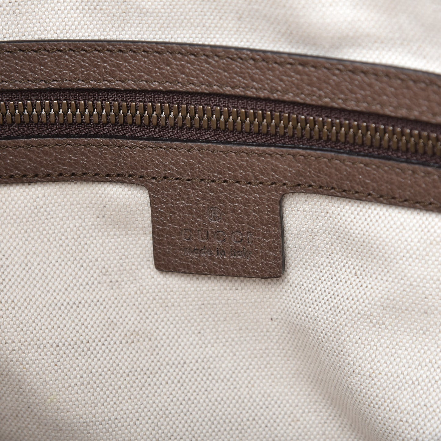 GG Supreme Monogram Web Small Ophidia Half Moon Hobo Brown
