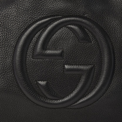 Gucci Pebbled Calfskin Medium Soho Chain Shoulder Bag Black 14 of 14