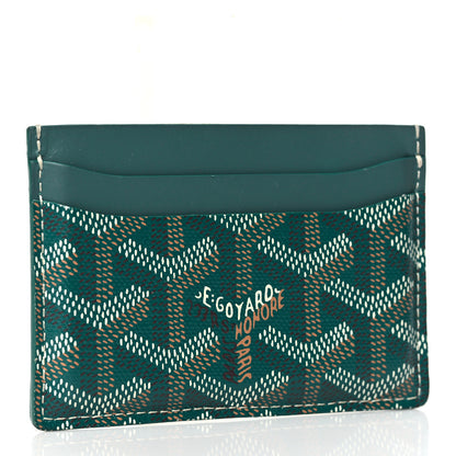 Goyard Goyardine Saint Sulpice Card Holder Green 3 of 6