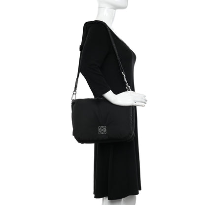 Loewe Nylon Medium Goya Puffer Bag Black 2 of 10