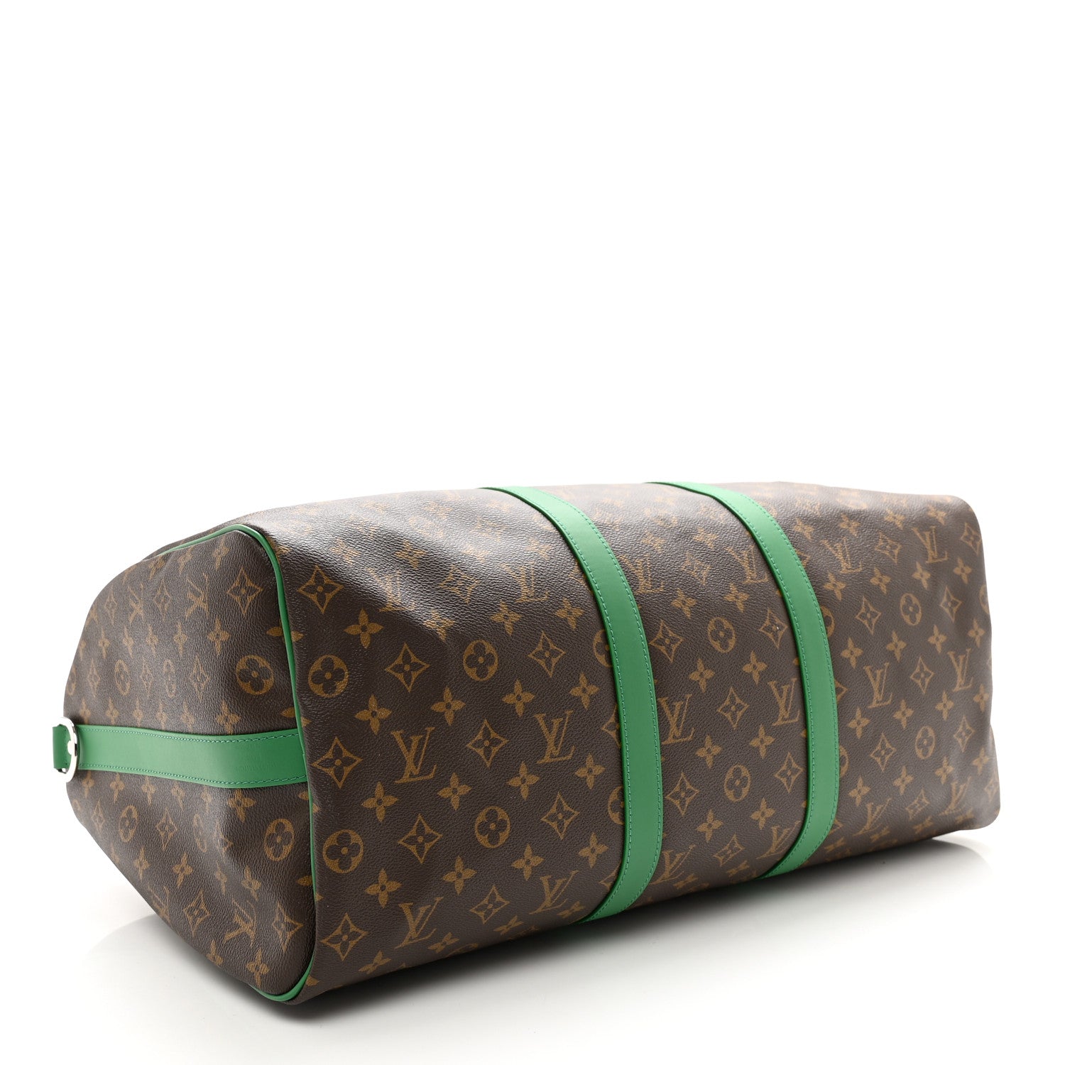Louis Vuitton Monogram Macassar LV Colormania Keepall Bandouliere 50 Green 3 of 7