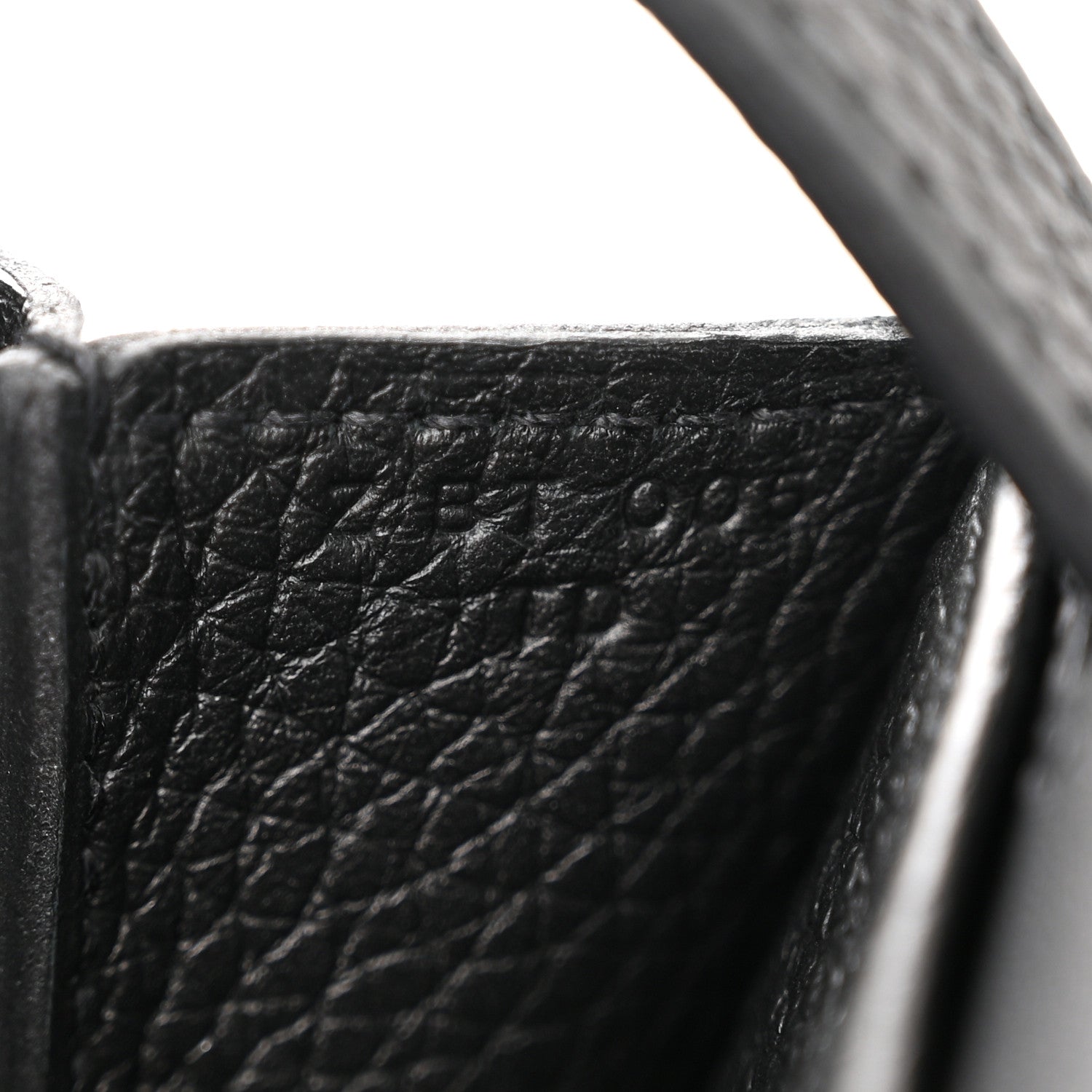 Hermes Taurillon Clemence Halzan 25 Black 9 of 11