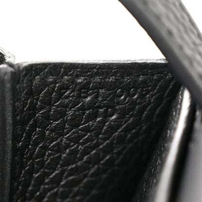 Hermes Taurillon Clemence Halzan 25 Black 9 of 11