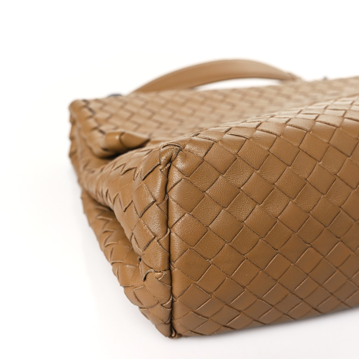 Nappa Intrecciato Olimpia Shoulder Bag Camel