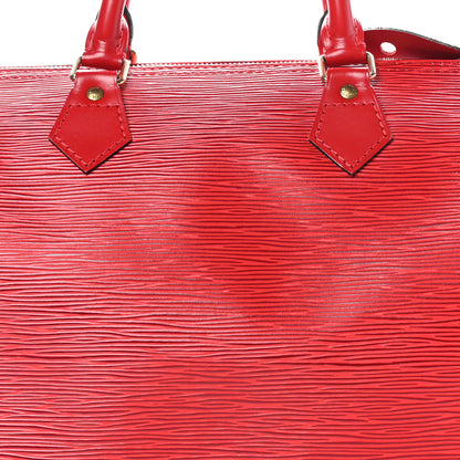 Louis Vuitton Epi Speedy 30 Castillan Red 8 of 13