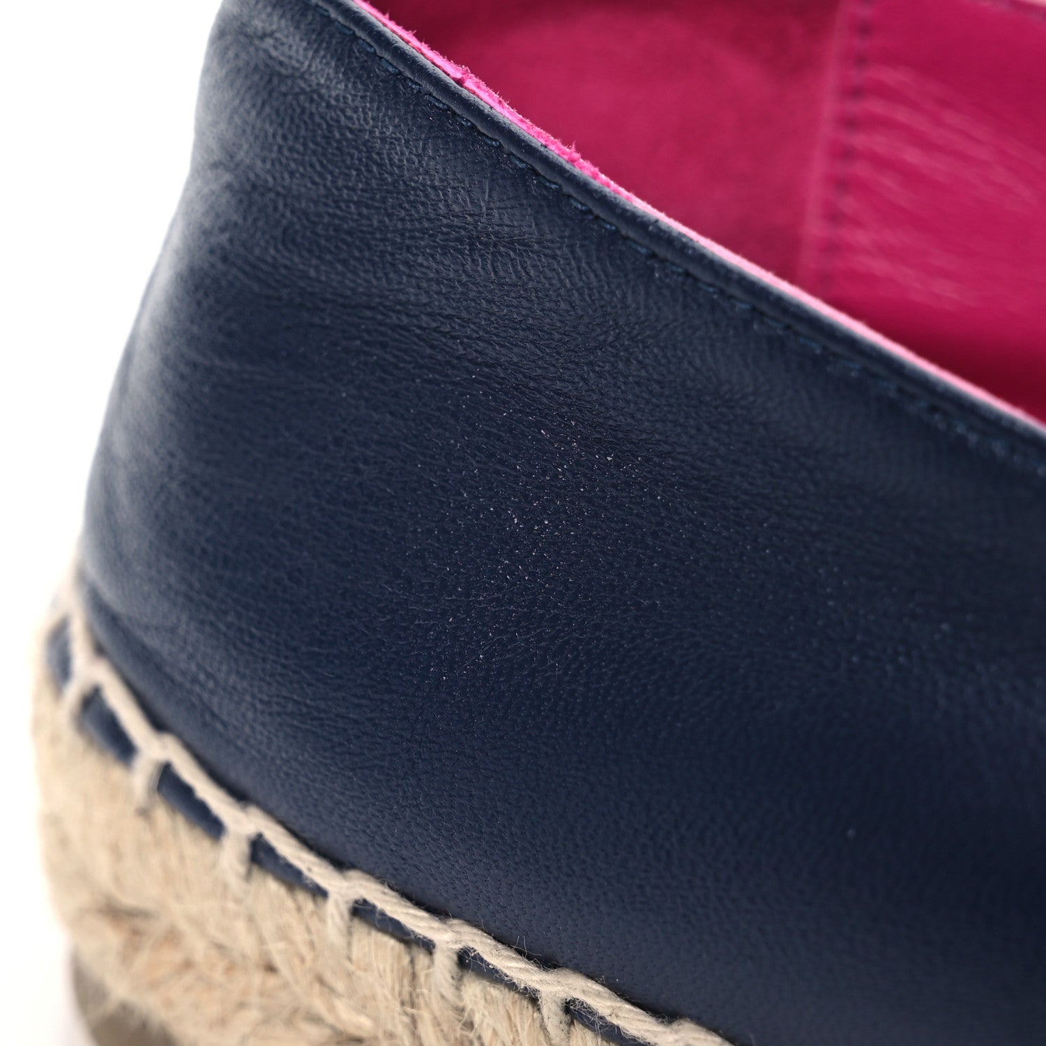 Chanel Lambskin CC Espadrilles 38 Navy Fuchsia Black 13 of 14