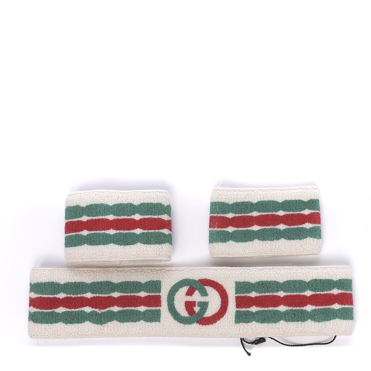 Cotton Interlocking G Headband and Wrist Set M Multicolor