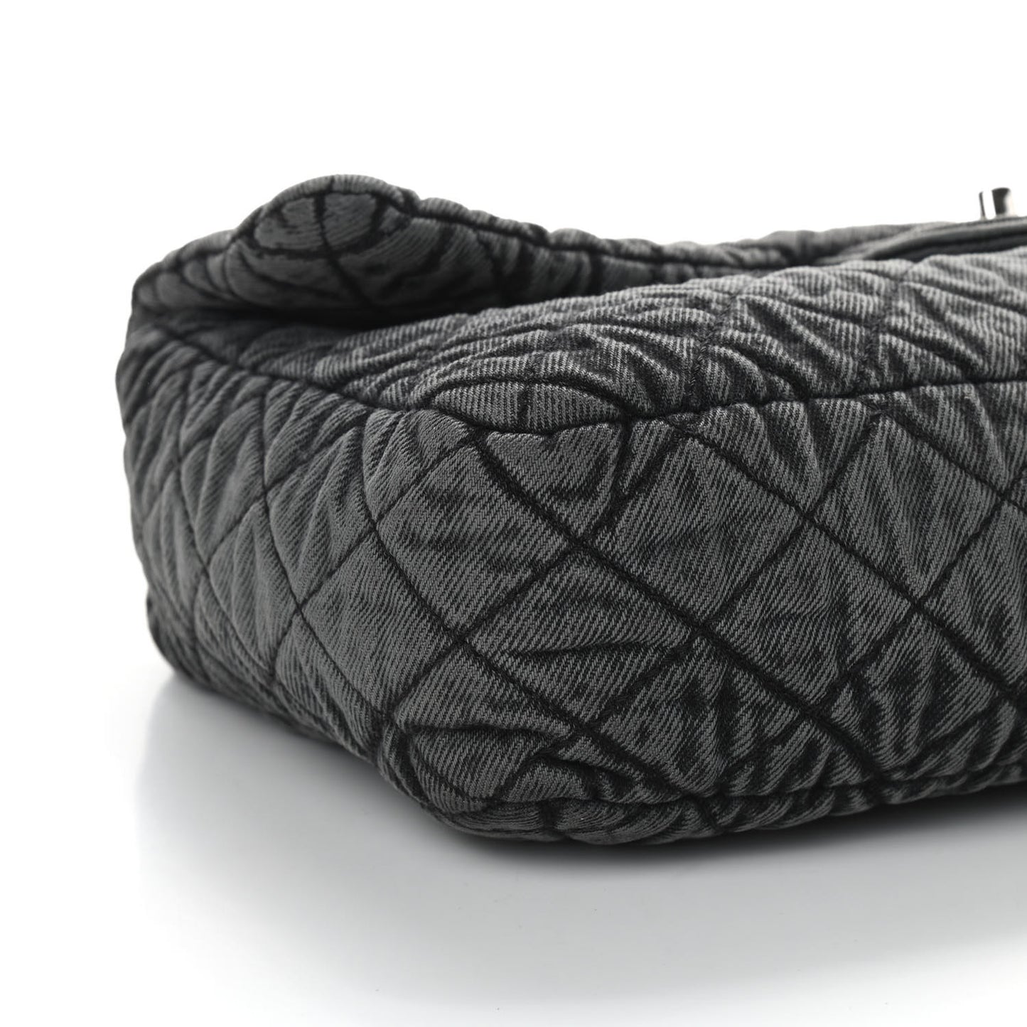 Denim Quilted Denimpression Flap Grey Black
