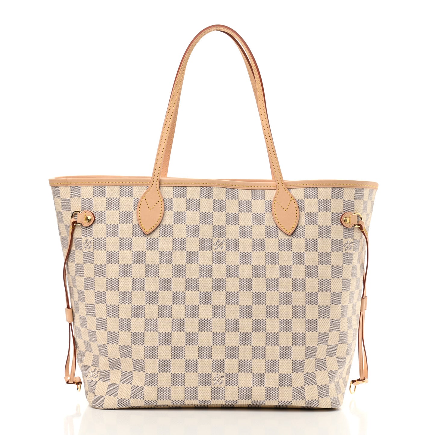 Damier Azur Neo Neverfull MM Rose Ballerine