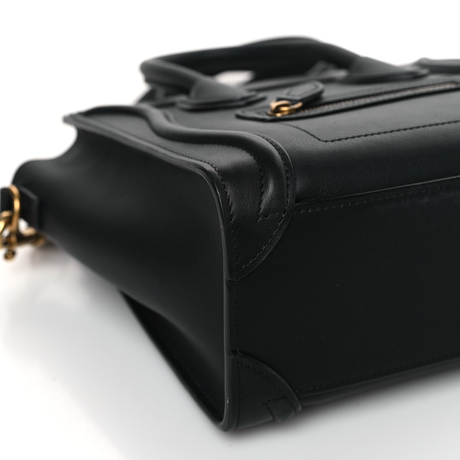 Celine Smooth Calfskin Nano Luggage Black 7 of 10
