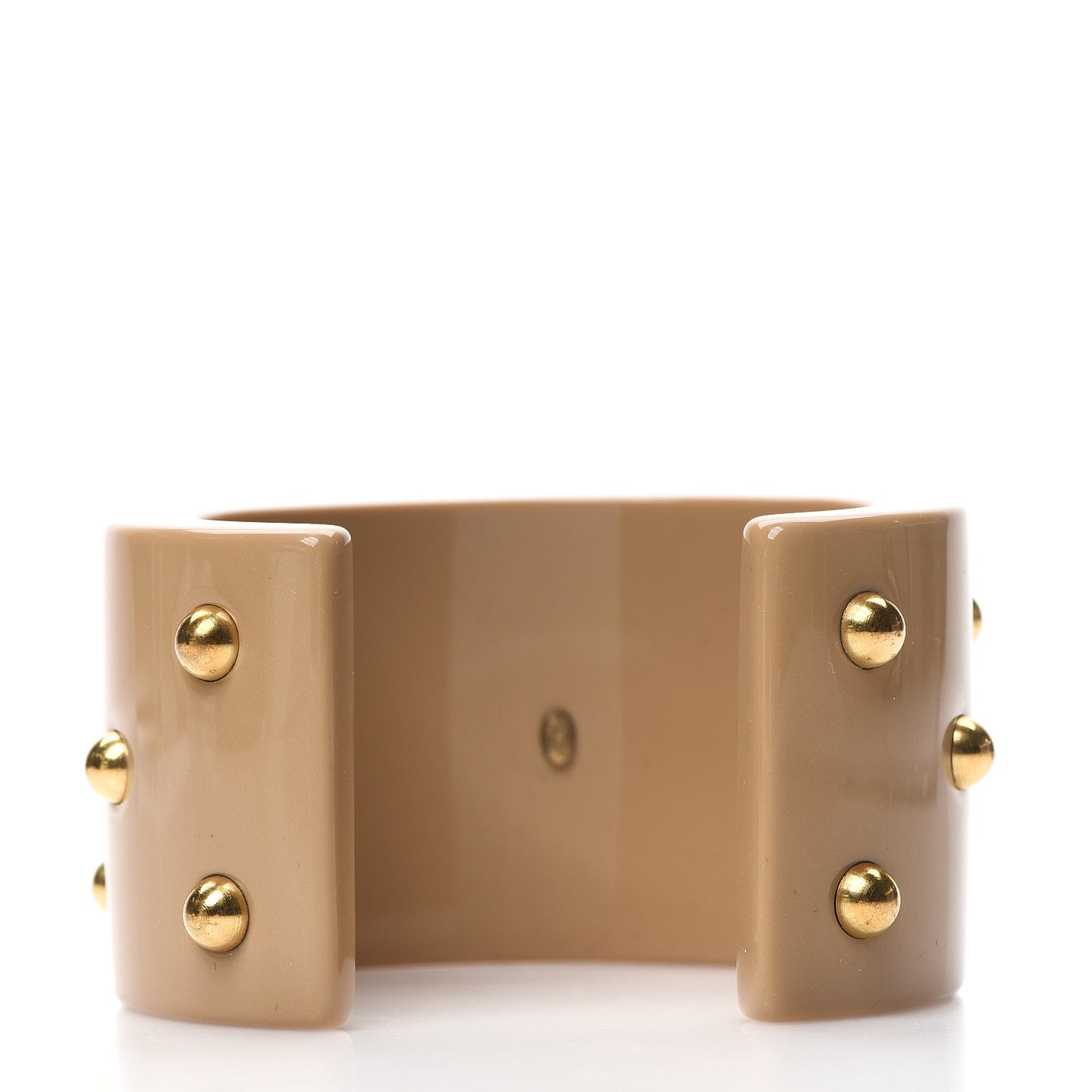 Resin Studded CC Cuff Beige
