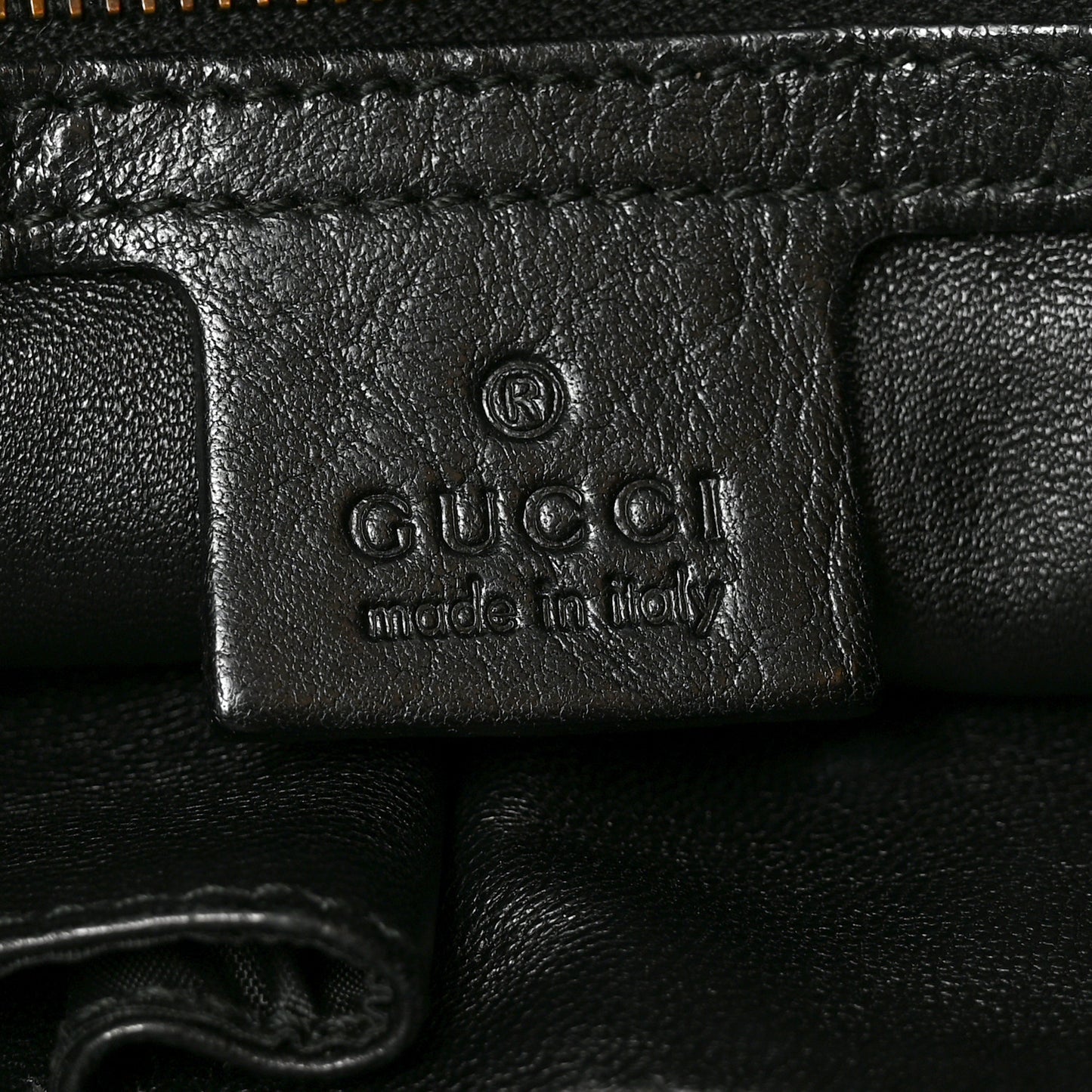 Snakeskin Large GG Running Tote Black