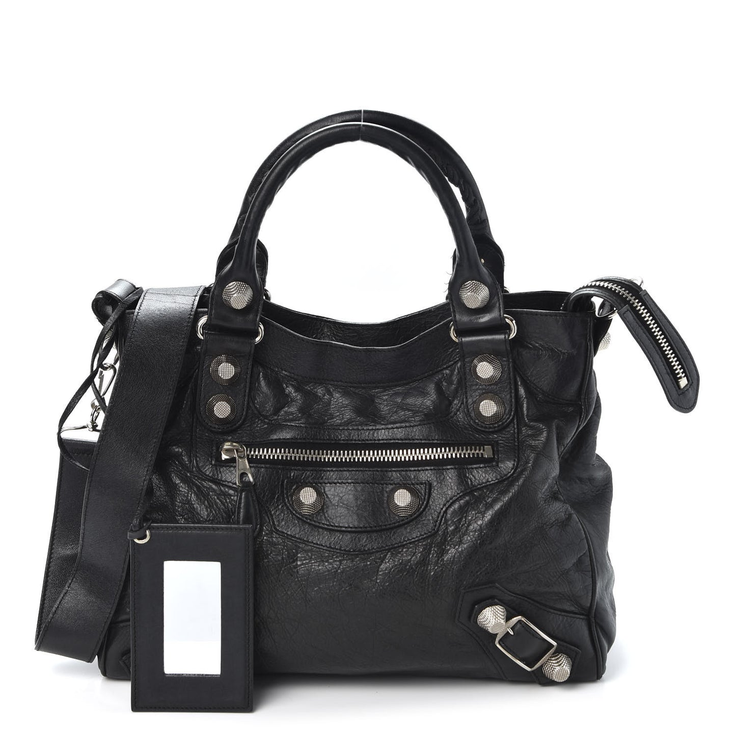 Agneau Giant 21 Silver Hardware Velo Black