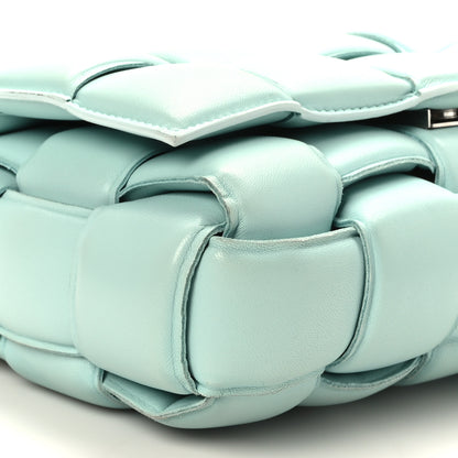 Bottega Veneta Lambskin Maxi Intreccio Padded Chain Cassette Crossbody Bag Spearmint 7 of 8