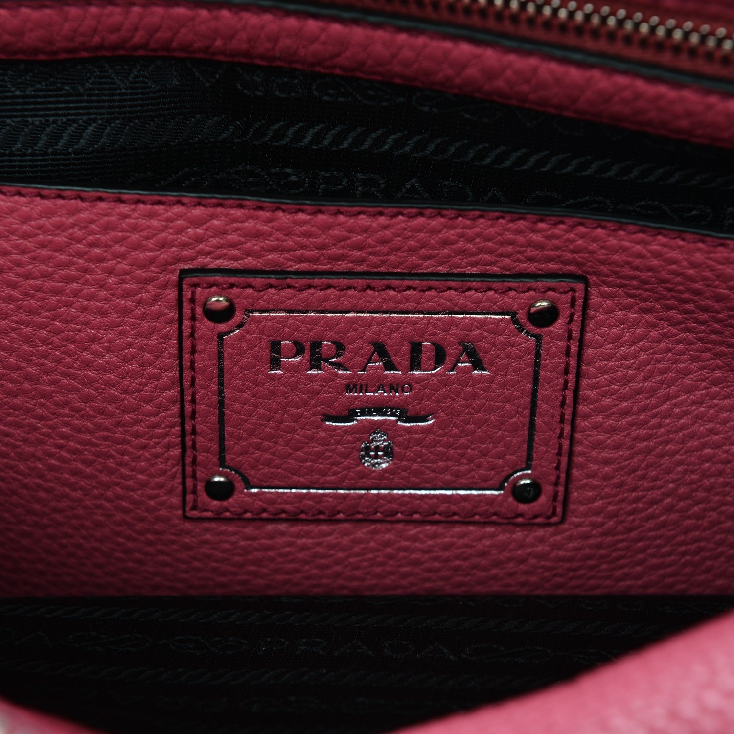 Prada Vitello Daino Tote Peonia 6 of 8