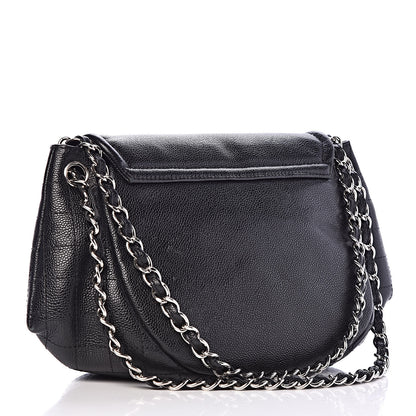 Chanel Caviar Half Moon Large Flap Black 4 of 12