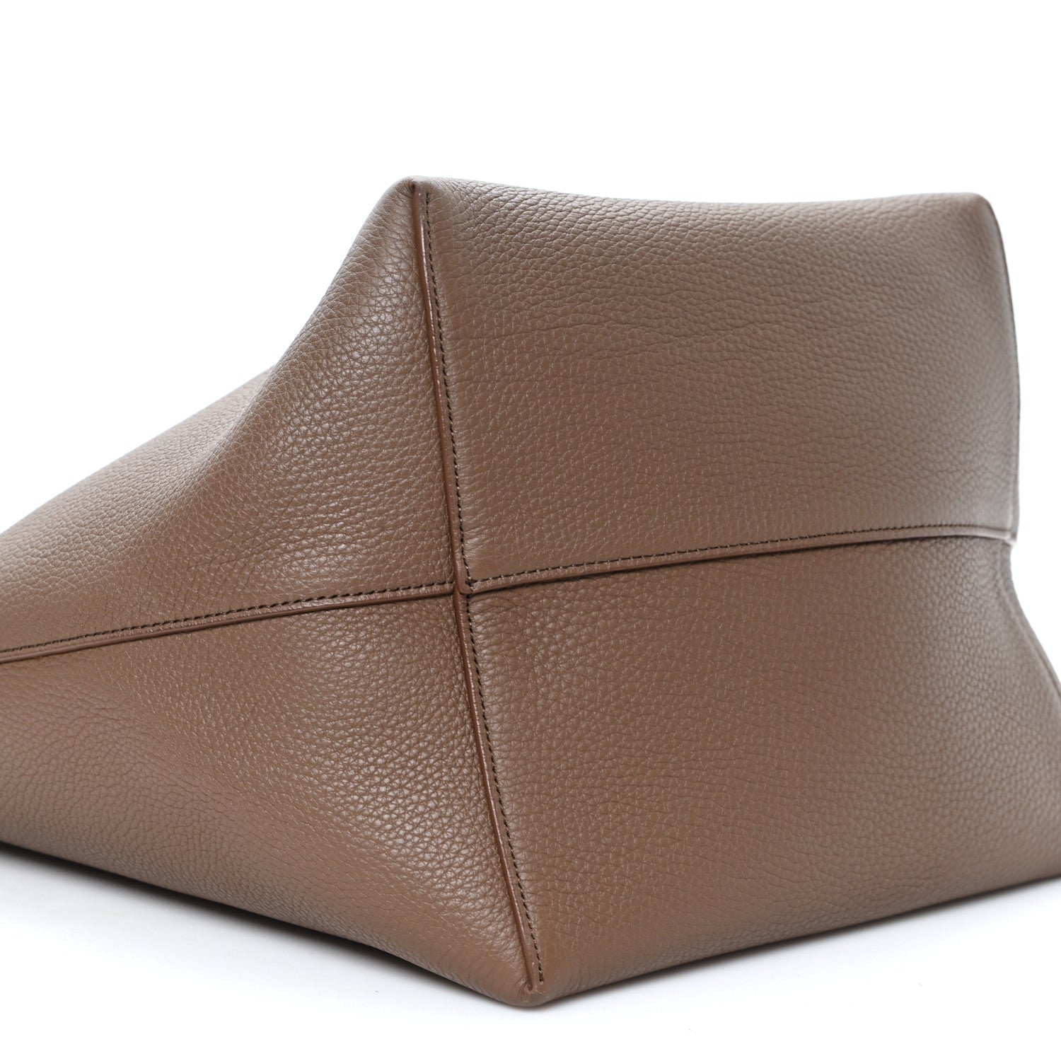 The Row Grained Calfskin Large N/S Park Tote Dark Taupe 8 of 10